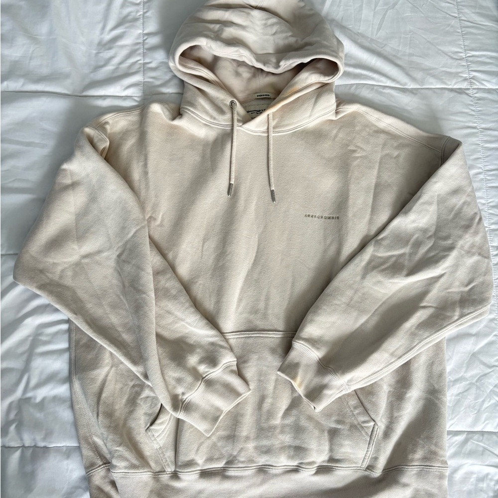Abercrombie & Fitch Cream Hoodie